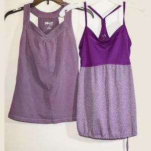 Size small purple workout tank tops
